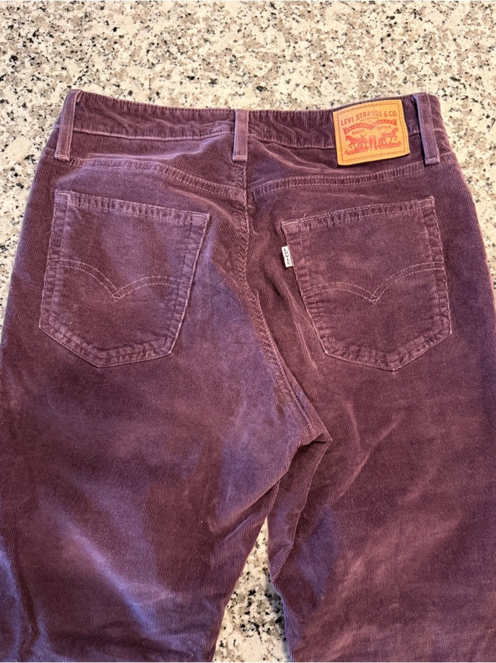Levi's 726 Corduroy Flare Pants in Plum - Picture 2 of 4